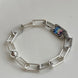 PULSERA ESLABÓN CON CRISTAL