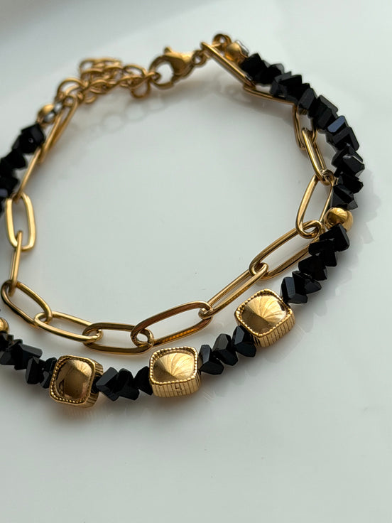 PULSERA CRISTAL NEGRO
