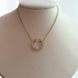 COLLAR T CON CRISTALES DORADO