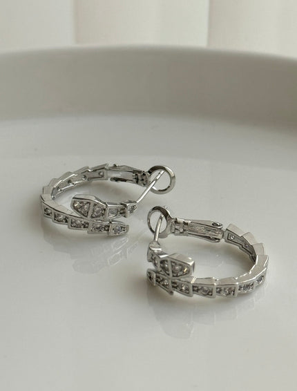 ARRACADA SERPIENTE CON CRISTAL