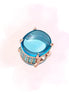 CHARM TAPETE AZUL