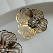ARETE FLOR CON ZIRCONIA