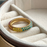 ANILLO COLORES ZIRCONIA
