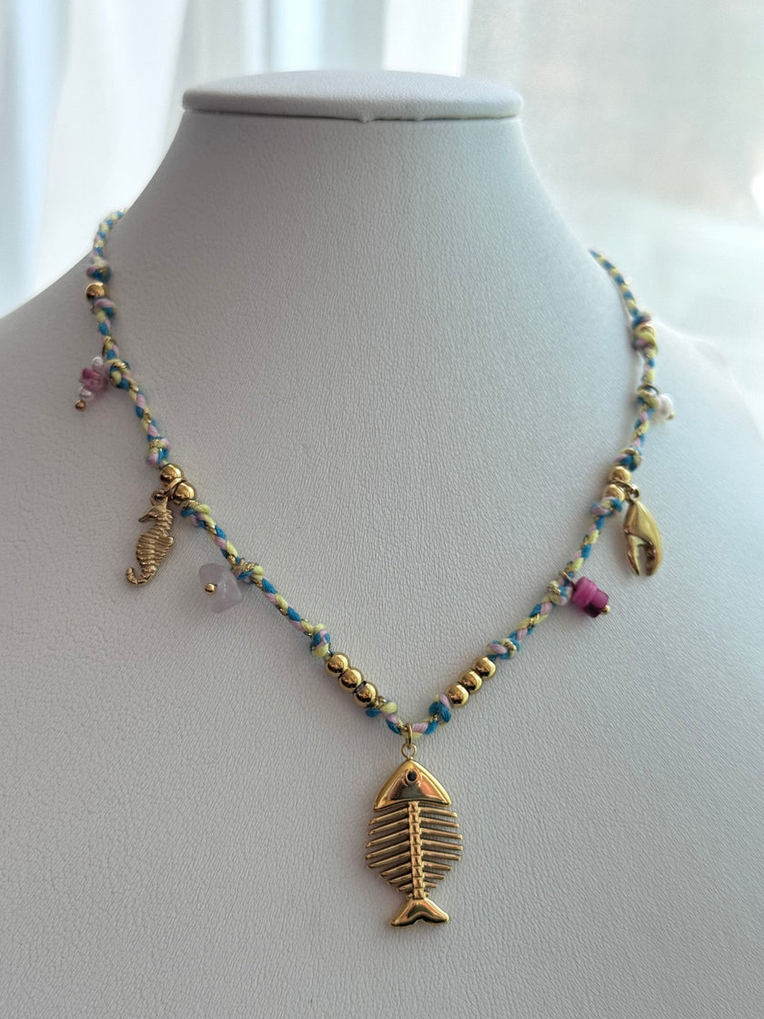 COLLAR DIJES MARINOS AZUL