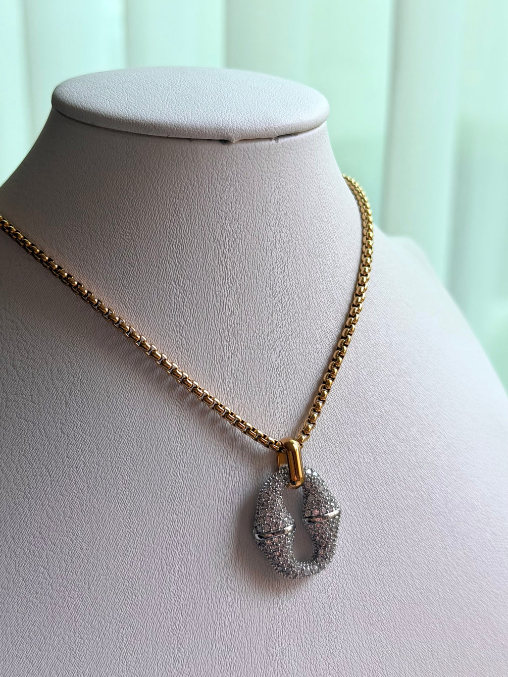 COLLAR ESLABON CON ZIRCONIA