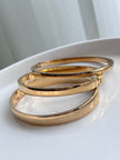 TRÍO DE BRAZALETES DORADO