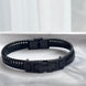 PULSERA PLACA H NEGRA