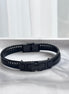 PULSERA PLACA H NEGRA