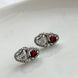 ARETE DOBLE CORAZON ROJO