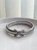 PULSERA DELGADA CRUZ CRISTALES