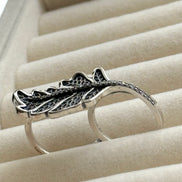 ANILLO HOJA DOBLE