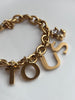 PULSERA LETRAS OSO BLANCO