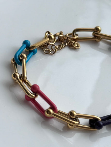 PULSERA ESLABONES COLORES