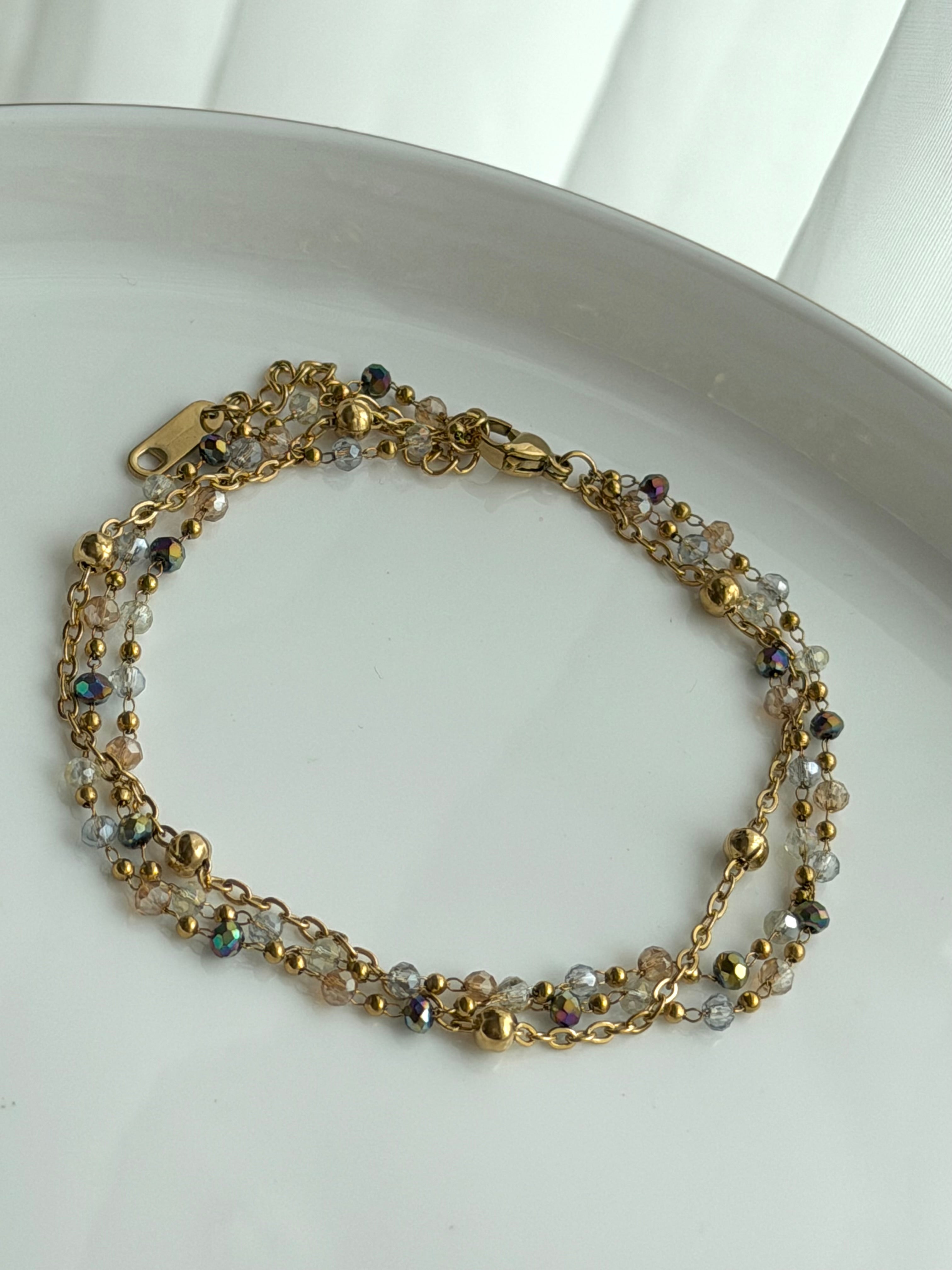 PULSERA CADENA CRISTAL