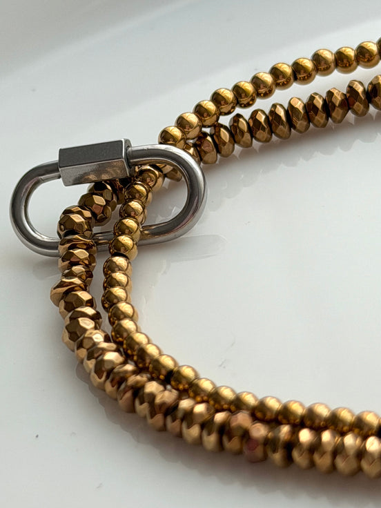 PULSERA DOBLE CON CRISTAL