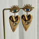 ARETE COLGANTE CORAZON OJO TURCO