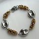PULSERA ESLABONES Y ARGOLLAS