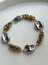 PULSERA ESLABONES Y ARGOLLAS