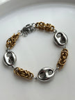 PULSERA ESLABONES Y ARGOLLAS
