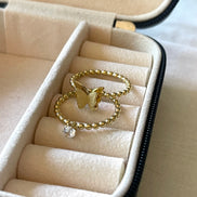 ANILLO DOBLE MARIPOSA