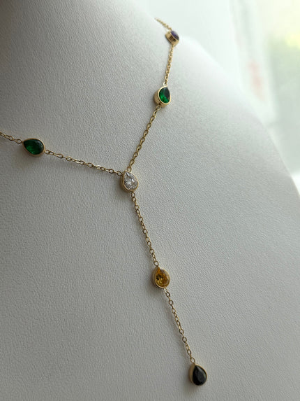 COLLAR PIEDRAS COLORES