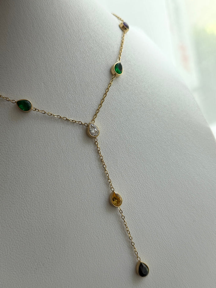 COLLAR PIEDRAS COLORES