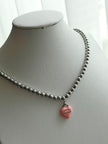 COLLAR CORAZON ROSA