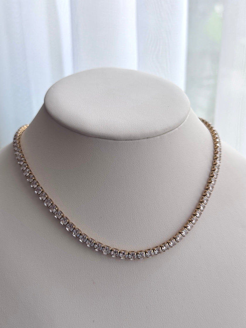 COLLAR TENNIS DORADO 4mm