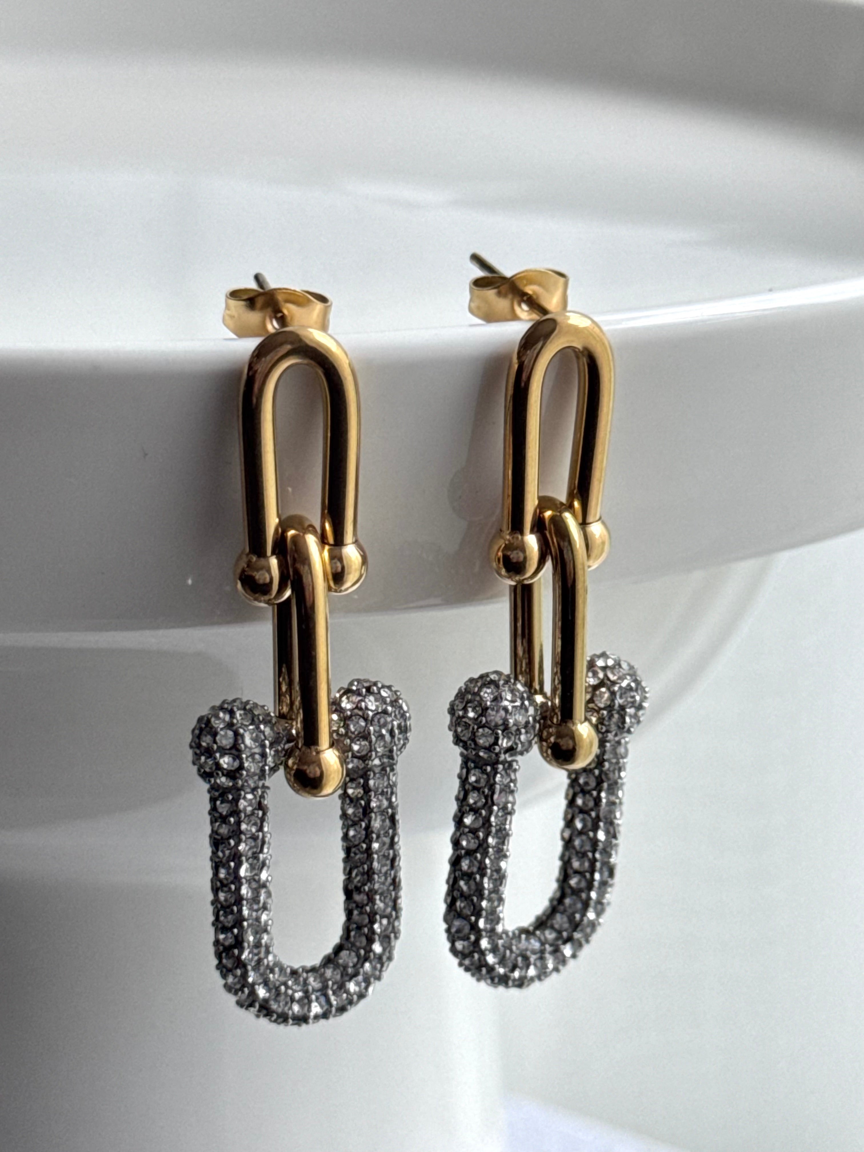 ARETE ESLABÓN LARGO CON CRISTAL