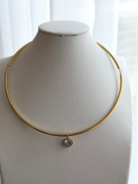 COLLAR ARO DIJE OVAL