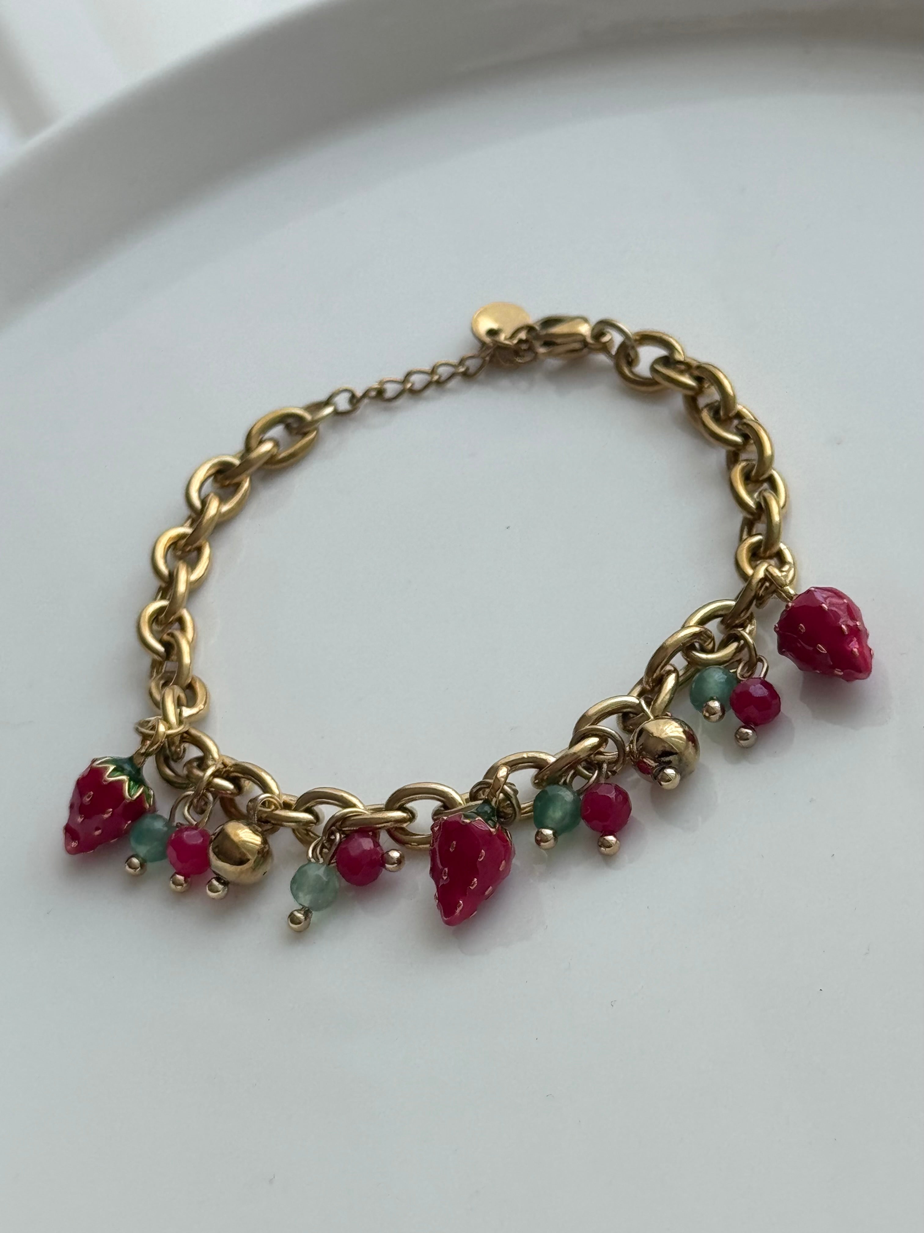 PULSERAS DIJES FRESA