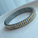 BRAZALETE STRIPES BICOLOR CON ZIRCONIA