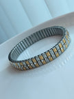 BRAZALETE STRIPES BICOLOR CON ZIRCONIA