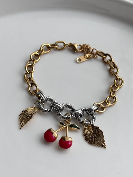 PULSERA DIJE CEREZA