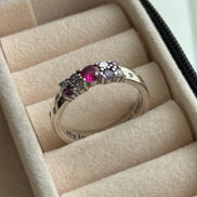 ANILLO ZIRCONIA ROSA