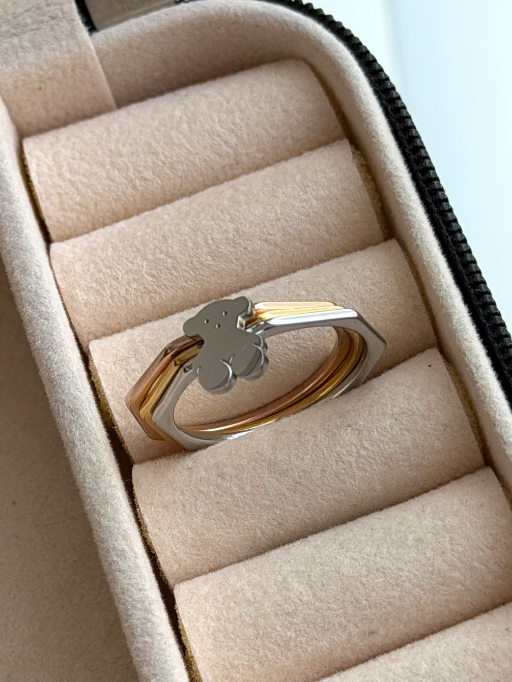 TRÍO DE ANILLOS OSITO