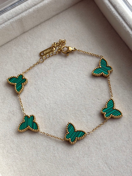 PULSERA MARIPOSA VERDE
