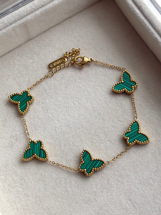 PULSERA MARIPOSA VERDE