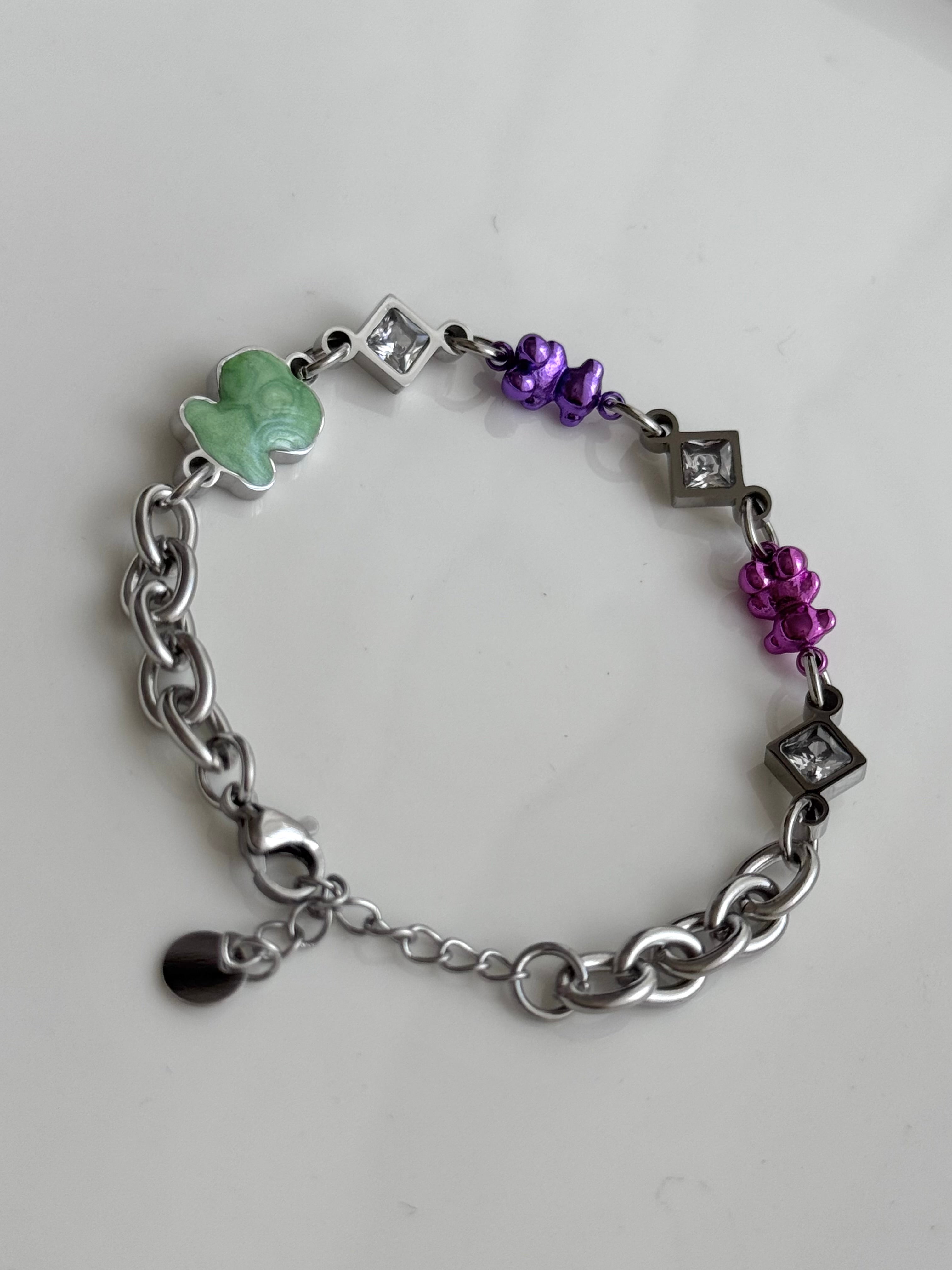 PULSERA OSITOS COLORES