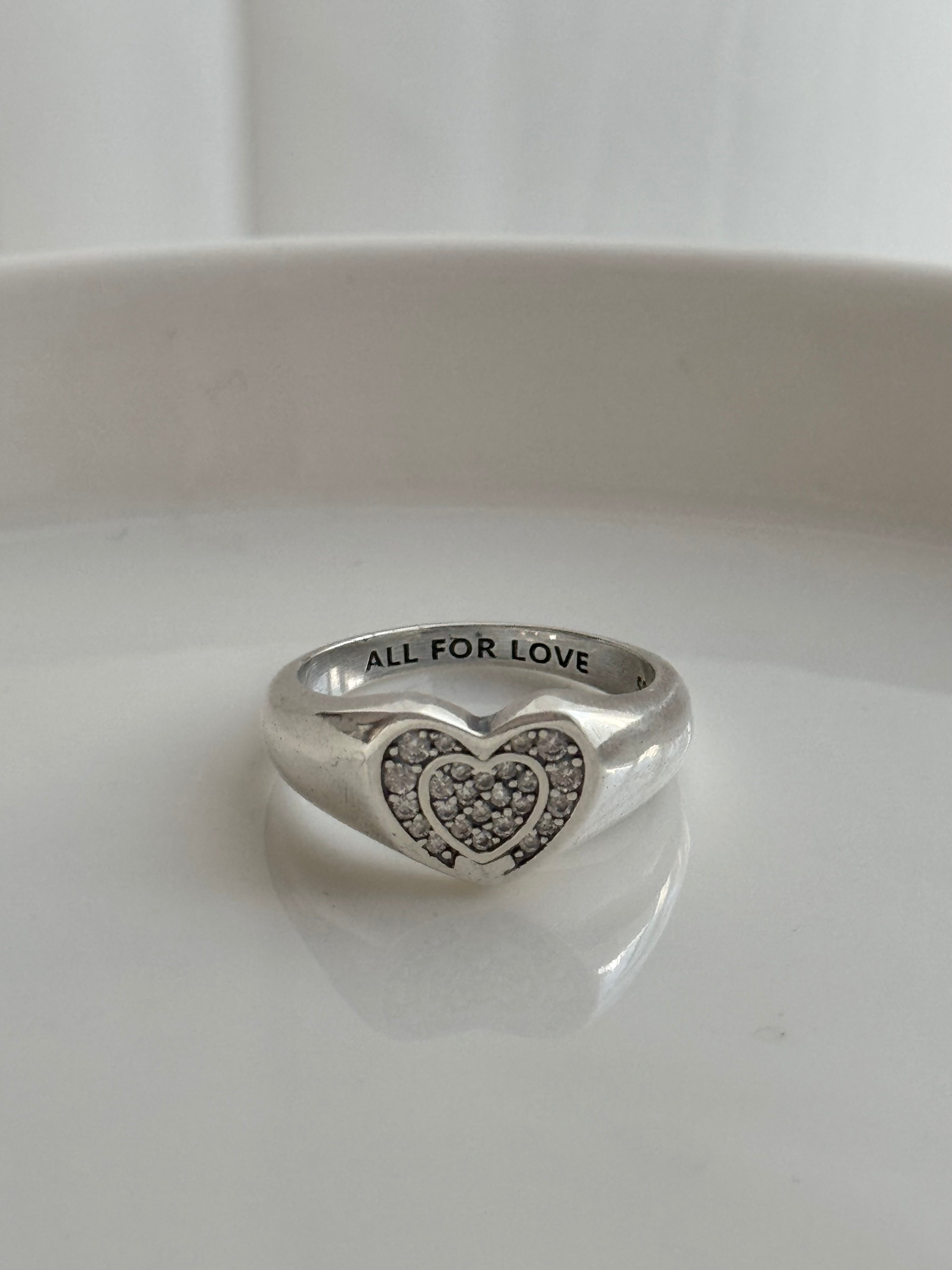 ANILLO  ORAZON CON ZIRCONIAS