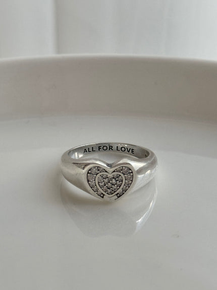 ANILLO  ORAZON CON ZIRCONIAS