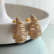 ARETE DROP ESPIRAL CON ZIRCONIA