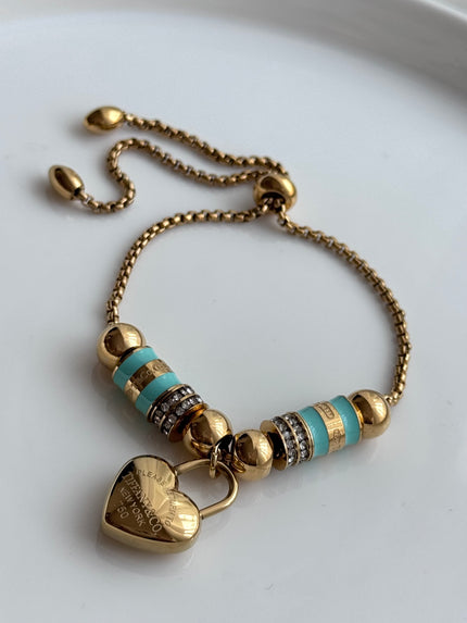 PULSERA RÓNDELES DORADO