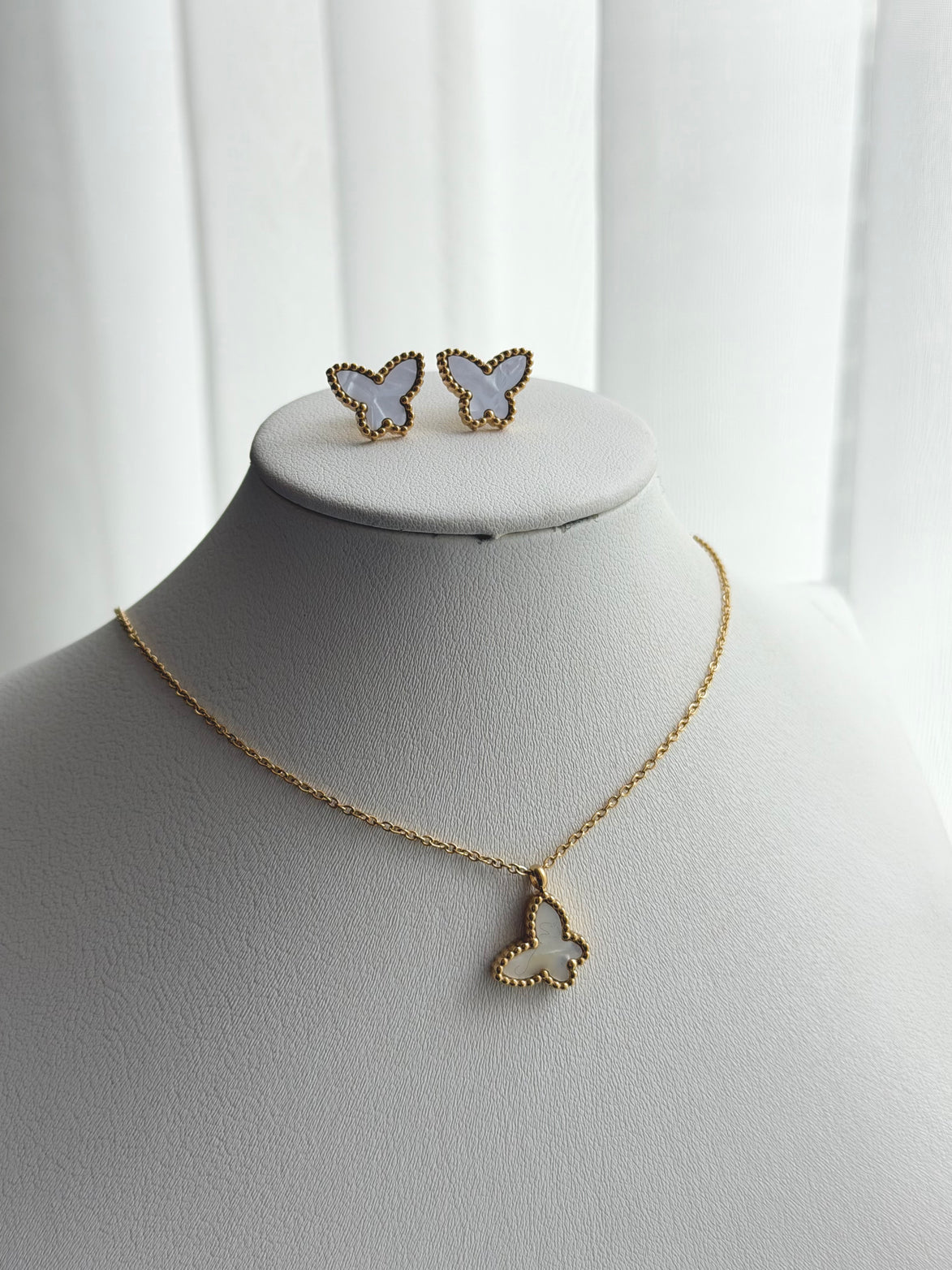 SET MARIPOSA BLANCO