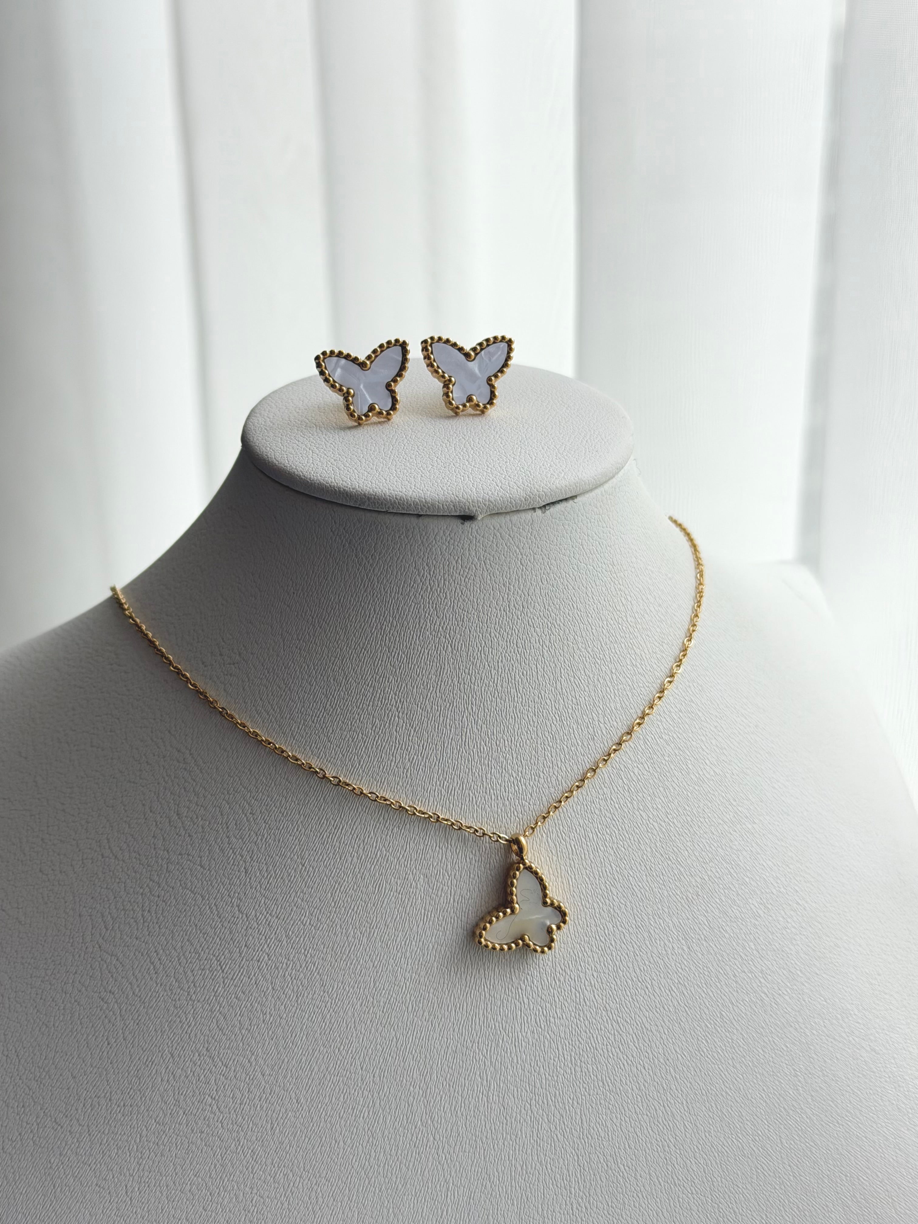 SET MARIPOSA BLANCO