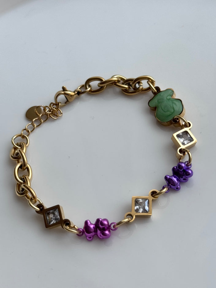 PULSERA OSITOS COLORES