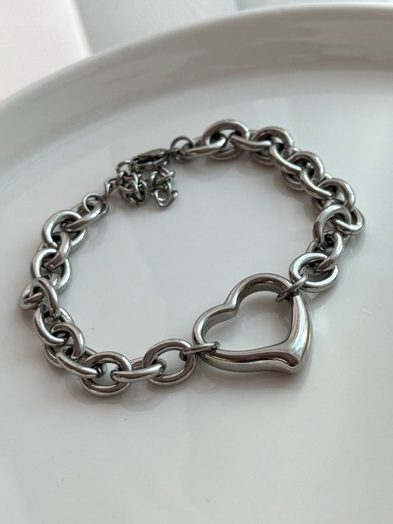 PULSERA CADENA CON CORAZON