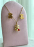 SET OSO ZIRCONIA ROJA
