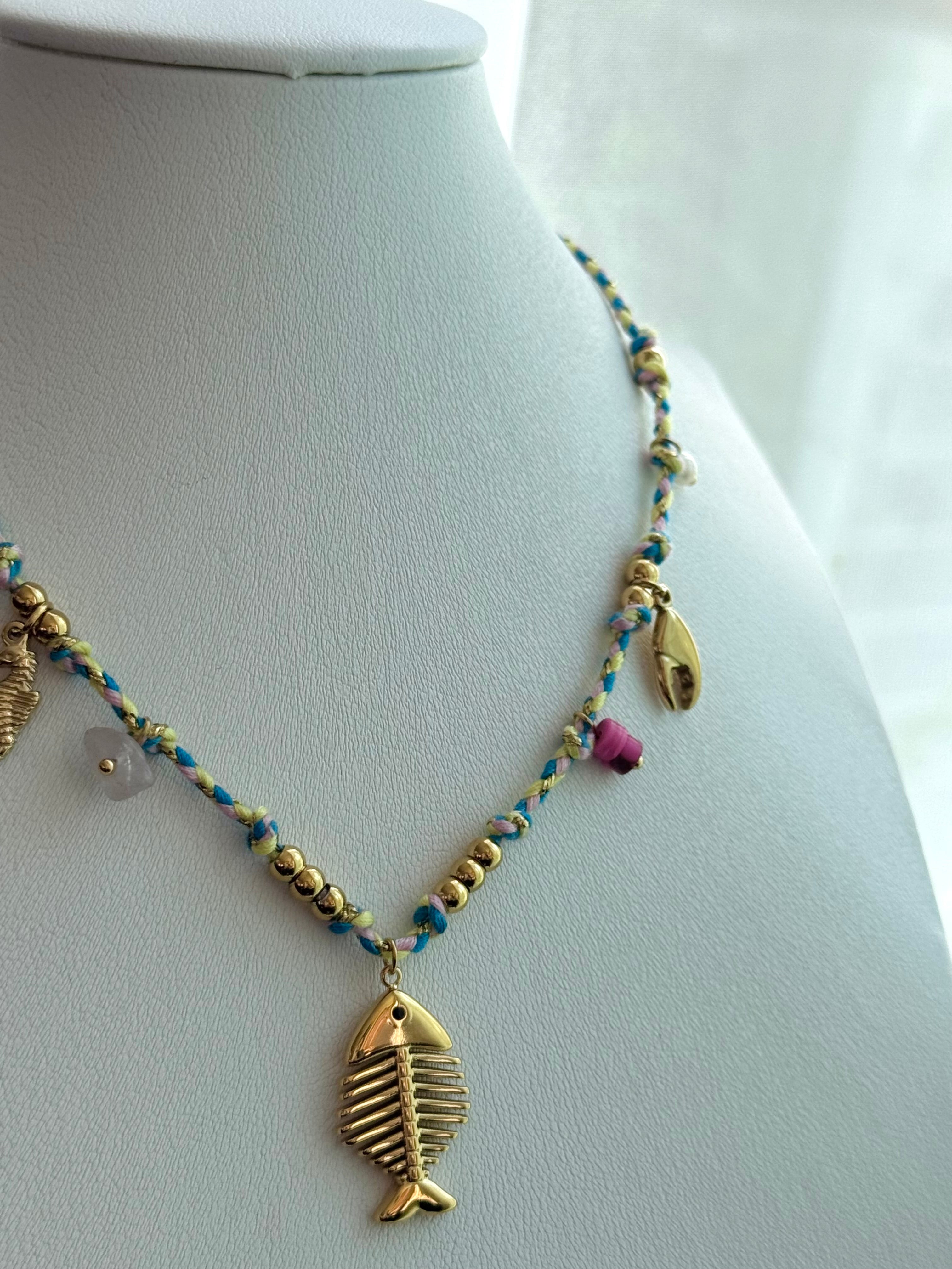 COLLAR DIJES MARINOS AZUL