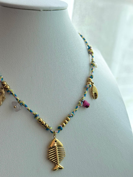 COLLAR DIJES MARINOS AZUL